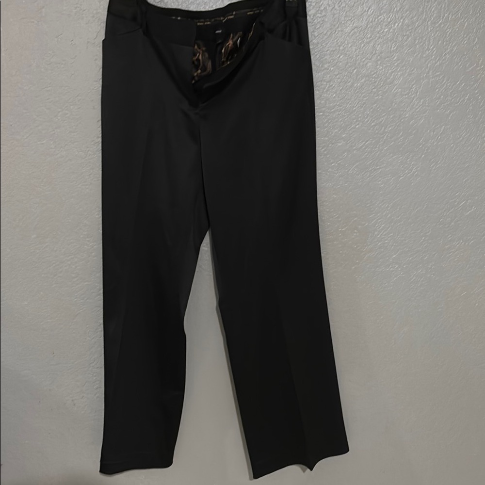 Women Black Dress Pants - Classic Straight Fit